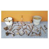 Vintage Tools, Metal Pails, Etc.