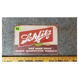 Schlitz Metal Sign (Not Old)