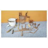 Vintage Tools, Metal Pail, Etc.