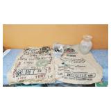 Burlap Sacks, Cabinet Handles, Etc.