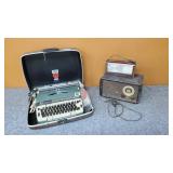 Vintage Typewriter & Radios