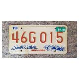 1991 South Dakota 1889-1989 Centennial License