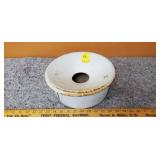 Antique 2 piece Cast Iron Spittoon with Gatemark