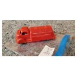 Vintage Red Tanker, Silk Toy USA, 4 1/2"