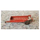 Vintage Metal Manure Spreader, Rubber Tires