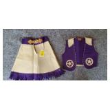 Vintage Child Cowfirl Outfit for Child 7-9 by