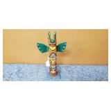 Wooden Totem Pole 14" Tall