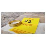 Mens Size 8 or 9 Ring Marked 18KGE