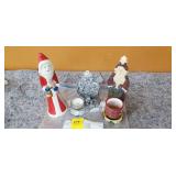 Lot of 3 Christmas Theme Candle Holders