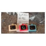 Lot of 3 Miniature Camera Charms