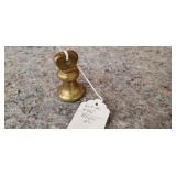 Antique Brass Bell Weight 1800s