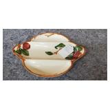 Vintage Farnciscan Triple Divided Dish 12"x 10"