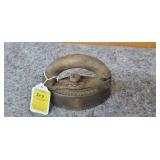Antique Sad Iron with Removeable Wood Handle,