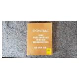 1985 Grand Am Pontiac Prelininary Sevice Manual