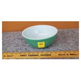 Vintage Green Pyrex Bowl 8 /12" Across