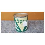 Vintage SPRY Baking Tin, 3 Pounds