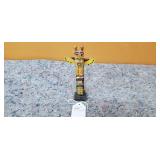 Old Wooden Totem Pole 6 1/2" NW Coastal
