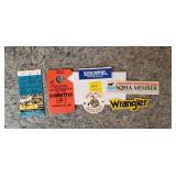 Lot of 6 Rodeo Items, Patch, Sticker Bookmark