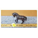 Leather Horse with Saddle