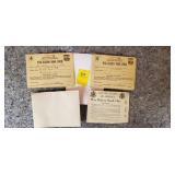 WWII Ration Book, One with Other Ration Books.