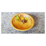 Vintage Wood Painted Natbowl 8 1/4" Footed