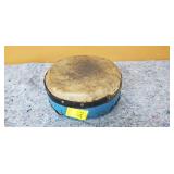 Antique Wood and Rawhide Drum 9" Across, Sounds