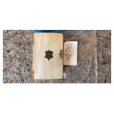 Antique 1920 Mother of Pearl Covered Prayer Book