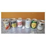 Lot of 6 Aluminum Beer Cans