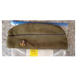 WWII Hat with US Army Advanced Flying School Pin