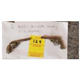 2 Miniature Cowboy Six Shooters, Metal