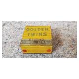 Antique Goldn Twins Tobacco Tin w/Tax Stamp