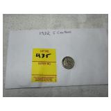 1932 5 Centaros Philippines Coin