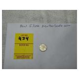 1942 Actual 72% Silver Netherlands Coin