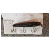 Vintage 5" Wood Lure Marked CCB Co Garret Ind
