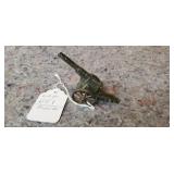 Small Metal Cannon, Metal Wheels, Old, Vintage