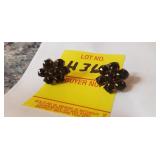 Antique Garnet Screwtype Earrings