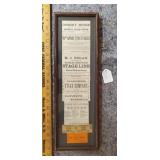 Antique Framed Stage Coach Items