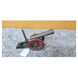 Vintage Larger Tin Toy Cannon 8"