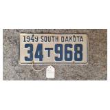 1949 South Dakota Truck Plate