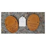 2 Leather "Bull Shit" Guards