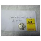 1918 Walking Liberty Silver Half Dollar