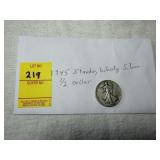 1945 Walking Liberty Silver Half Dollar