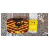 End of the Trail Beaded Belt Buckle