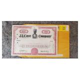 J. I. Case Stock Certificate 100 Shares