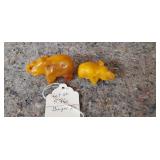 Pair of Elephant Figurines Made in Poland