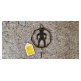 Cowboy with 6 Shooters Metal Coat/Hat/Rack