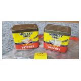 Lot of 2 Monkey Grip Regular Size Patches Tins