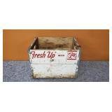 Vintage 7-UP Wood Crate with Handles