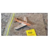 Vintage Tootise Toy F-86 Fighter, Rubber Tires, 3