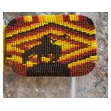 End of the Trail Beaded Belt Buckle